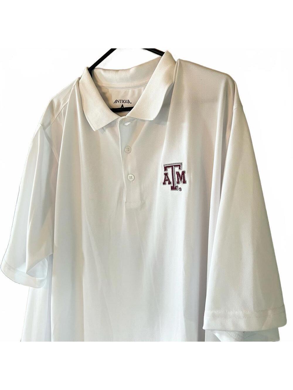 Antigua Texas Aggieswhite Polo size 2XL.